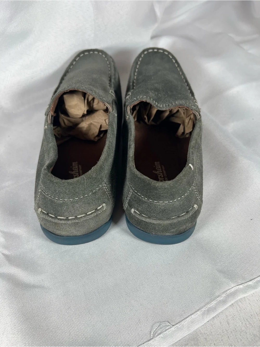 Florsheim Kids Jasper Jr. Suede Loafers Grey Big Kid Size 5M 16564-061